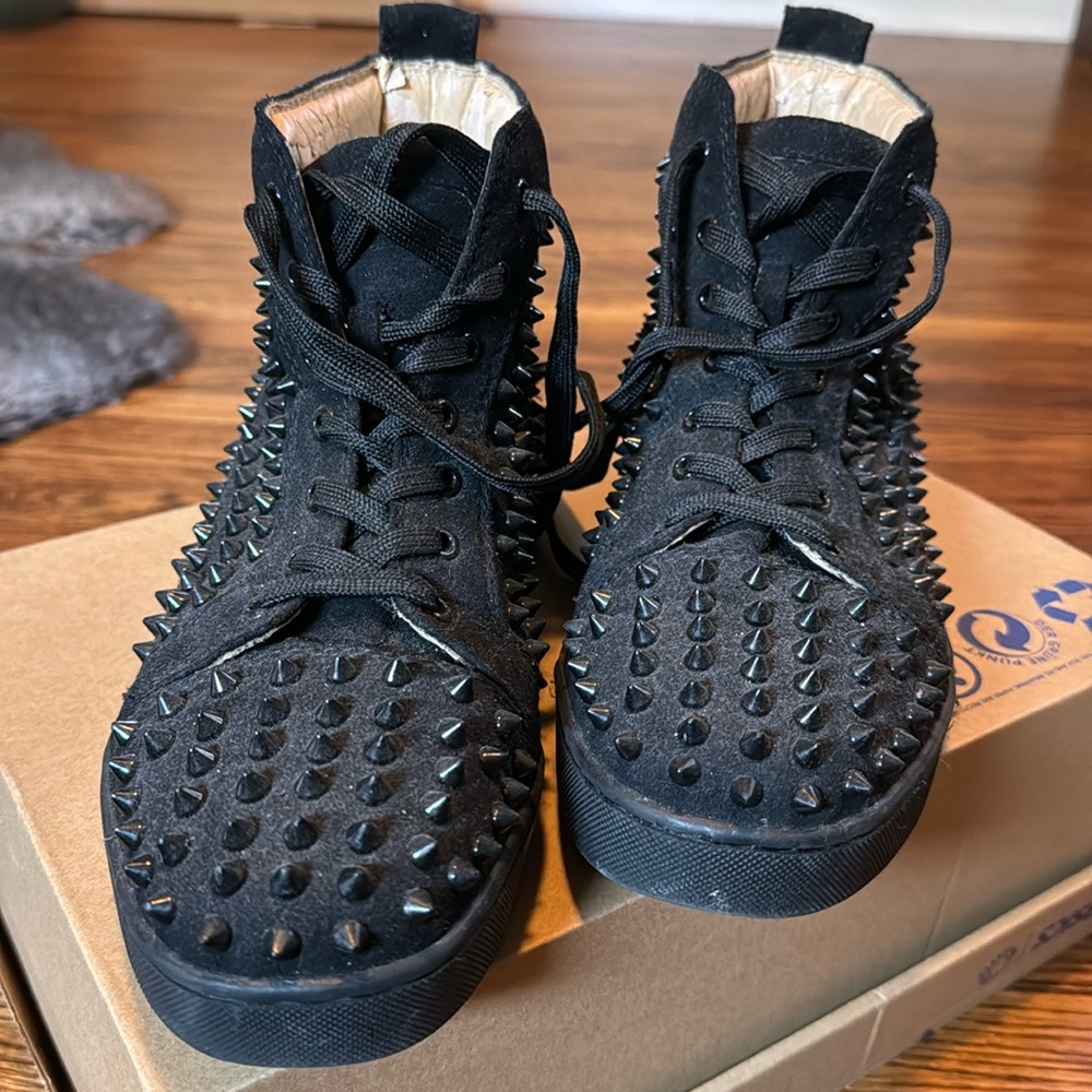 Black Louboutin Sneakers